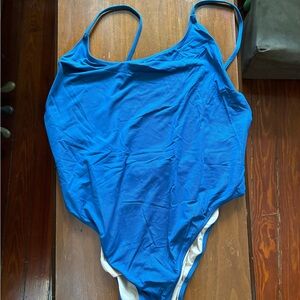 J. Crew Blue high cut Swimsuit
